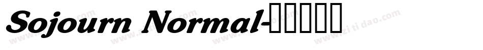 Sojourn Normal字体转换